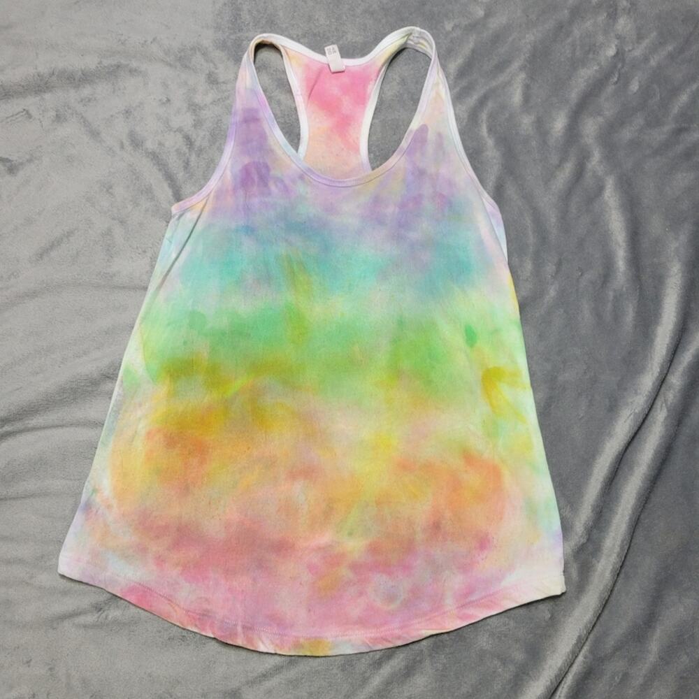 Tie Dye Tank Custom Ideal T By Next Level Womens Extra Large Comfort Stretch Top